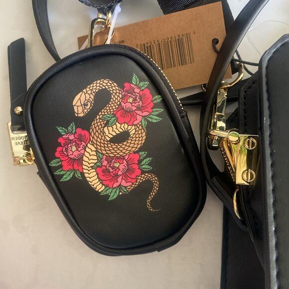New Black Steve Madden Year of the Snake Bevelyn Crossbody Bag Lunar New Year - Picture 3 of 8